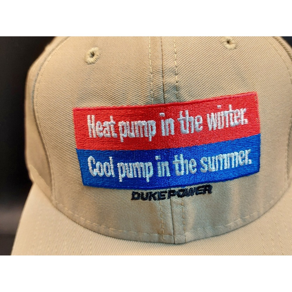 Vintage Duke Power Heat Pump In The Winter Cool Pump Summer Snapback Hat Cap - Picture 2 of 7